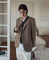 セレーナチェックブレザー / Selena check blazer (1 color)