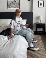 No.0272 mesh chicago coloring half T (3color)