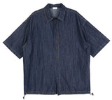 No.0273 denim string half SHIRT