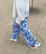 プリントプリーツパンツ / [Made] Printed Pleats Pants (2 colors)