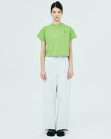 ソリッドローマンタイポTシャツ/SMALL ROMAN TYPO LOGO TSHIRT-OLIVE GREEN