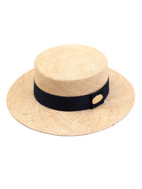 Navy Line Bau Flat Fedora (6589929881718)