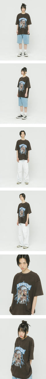 ビンテージウォッシングビジョンT / Vintage Washing  Vision Tee Black