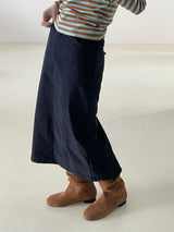 Remember corduroy long skirt 