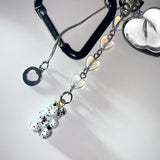 Ink marble bear keychain (2color) (6685432578166)