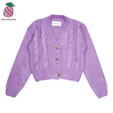 ツイストクロップカーディガン/TWIST CROPPED CARDIGAN