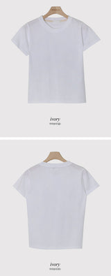 Basic Round Short Sleeve T-shirt (5color)