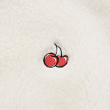 チェリーフリースフーディー付きジャンパー / CHERRY FLEECE HOODIE JUMPER [CREAM]