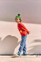 [KIDS] KIRSH X MISAKI KAWAI KIDS SWEATSHIRT [RED]