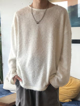 ヘアリーラウンドニットT