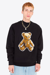 "ロックテディ" クルーネック / "Rock teddy" crew neck (2624800325750)