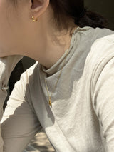 [92.5silver] melting necklace (gold)
