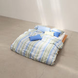Blue raya duvet cover Qsize(200x230cm)