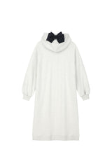 0 5 ribbon hood dress - OATMEAL (4642323726454)