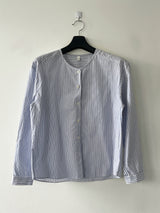 Soft henley neck striped shirt 