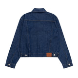 ルーズフィットバックレーベルポイントダークデニムジャケット/LOOSE FIT BACK LABEL POINT DARK DENIM JACKET [17707]