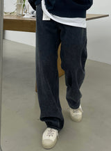 ナーブスノーブルーセミデニムパンツ / NERB SNOW BLUE SEMI DENIM PANTS(ONE COLOR)