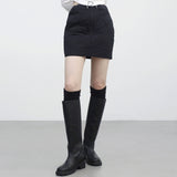 two-gen string padded skirt
