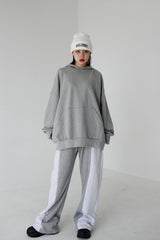 ウォーマーボキシーフーデッドTシャツ / Warmer Boxy Hooded T-shirt (3color)