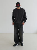 ロープラインラグランスウェットシャツ/Rope line Raglan MTM 4color