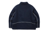 WOOL PIPING BIKER JACKET