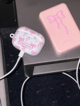 ホワイトリボンAirpodケース