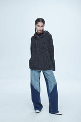 ブレイズ ニット フーディー / Braids Knit Hoodie Charcoal