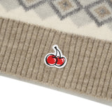 FAIR ISLE KNIT MINI SKIRT [SAND]
