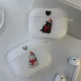 サンタハートキャット AirPods ケース_マット