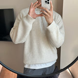 ハチボタンカラーニットウェア / LMN Hachi Button Collar Knitwear (7 colors)