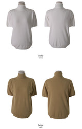 ウインタータートルネック半袖ニット (4color) (6634143154294)