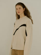 Line half turtleneck knit (6653799465078)