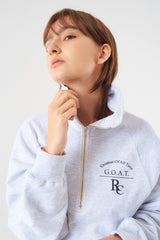 ゴートハーフジップ / Goat Half Zip-up Light melange