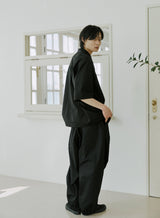 ユニセックスフォールディングシャツ / unisex folding shirts black