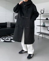 フーデッドネックカバートッポッキコート/SI Hooded Neck Cover Tteubokki Coat (2 colors)