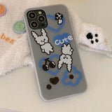 ポムポムフレンズブルーポムラビットトフォーンケース