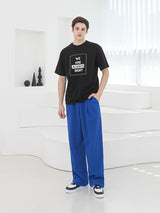 バンディングワンタックスウェットパンツ / P004 BANDING ONE TUCK SWEAT PANTS_BLUE