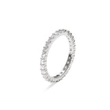 2MM プロング セッティング テニス リング / 2MM Prong Setting Tennis Ring (silver)