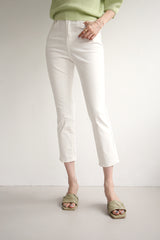 フラットクロップジーンズ / FLAT CROP JEANS / SLIM STRAIGHT PANTS