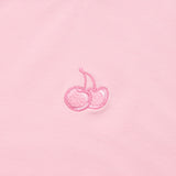 スモールチェリースクエアネッククロップTシャツ / SMALL CHERRY SQUARE NECK CROP T-SHIRT [PINK]