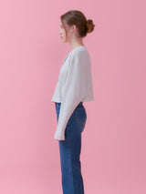 WAFFLE CROP T-SHIRT_OATMEAL (6612498645110)
