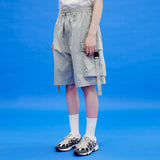 ビッグポケットバンディングカーゴショートパンツ/Big pocket banding cargo short pants