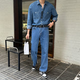 シグフィットデニムシャツ/LMN Sig Loose Fit Denim Shirt (4 colors)