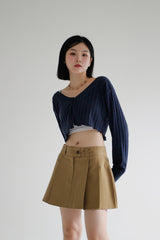 アロリブドクロップカーディガン / Allo Ribbed Crop Cardigan (5color)