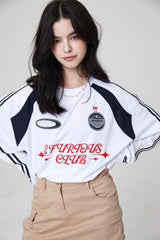 2フューリアスクラブサッカージャージ LS Tシャツ / 2 FURIOUS CLUB SOCCER JERSEY LS T-SHIRT WHITE