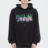 リセントロゴフラワーフーディー/RECENT LOGO FLOWER HOODIE_BLACK