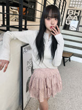 freesia shirred skirt