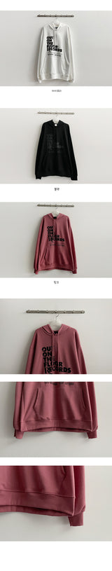 Flo Lettering Boxy Fit Hoodie