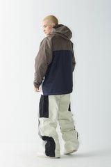 クロスボックスフーデッドジャケット/BSR2223FWJK027 CROSS BOX HOODED JACKET KHAKI WHITE
