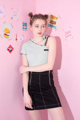チョーカーTシャツ/choker t-shirt mint